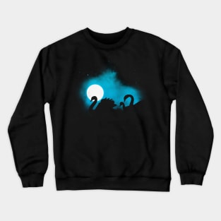 Swans in the mist Crewneck Sweatshirt